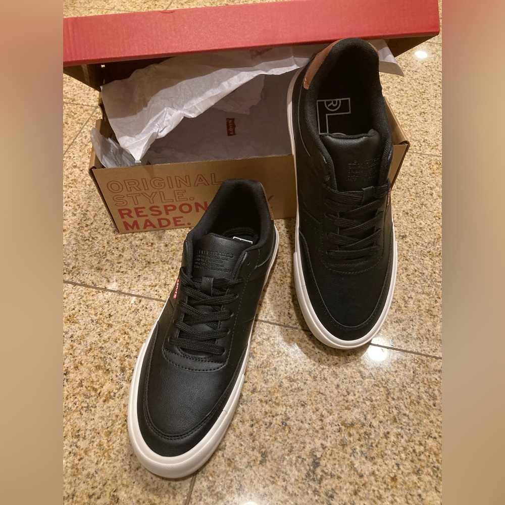 Mens Black UL Vegan Leather Sneaker Levi’s